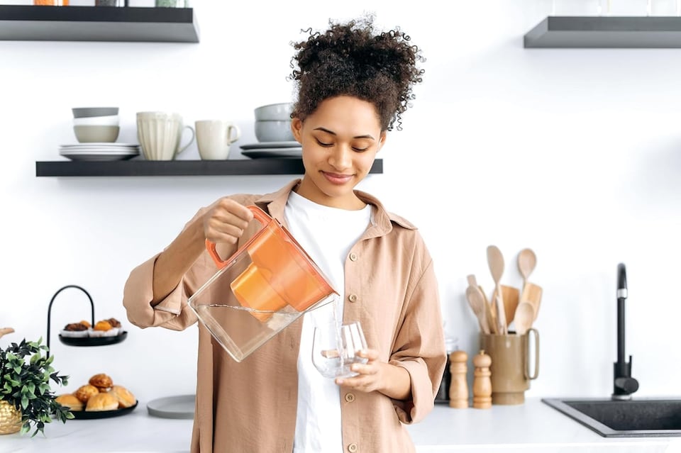 image 1 of AQUAPHOR 2.4 Litre Compact Water Filter Jug in Vivid Orange with Maxfor+ filter