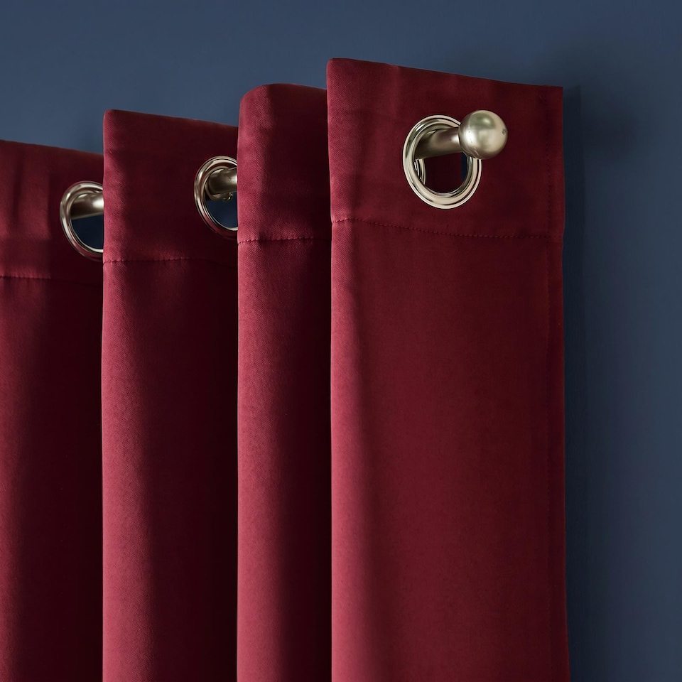 image 1 of OHS Essentials Eyelet Blackout Thermal Curtain Pair - 46x54 inch