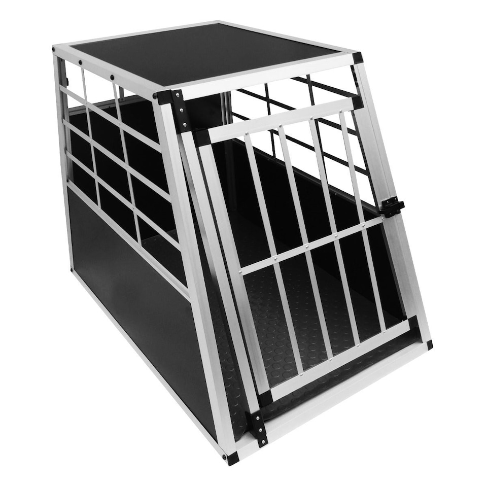 image 1 of Car Dog Pet Crate - Large Single Door Black