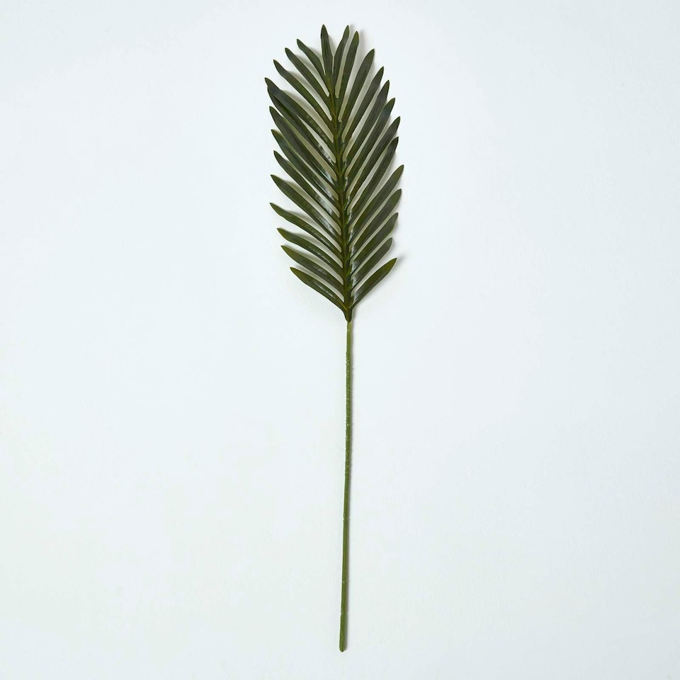 image 1 of Homescapes Green Artificial Tropical Leaf 63 cm