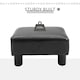 image 3 of HOMCOM Ottoman Footrest Seat Chair Footstool Small PU Leather Home Office Black