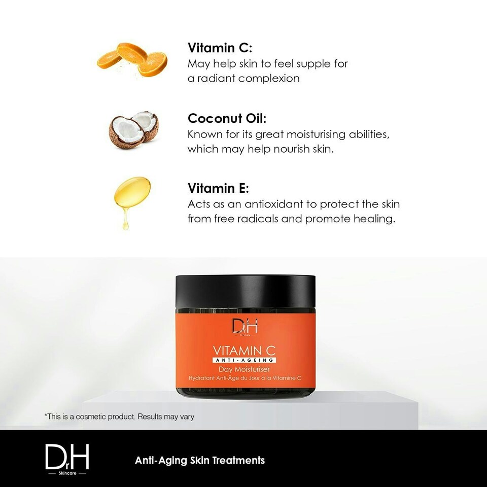 image 1 of Dr H Vitamin C Anti-Ageing Day Moisturiser 60ml