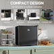 image 6 of HOMCOM 46L Counter Top Fridge with Chiller Box Mini Fridge for Bedrooms Black