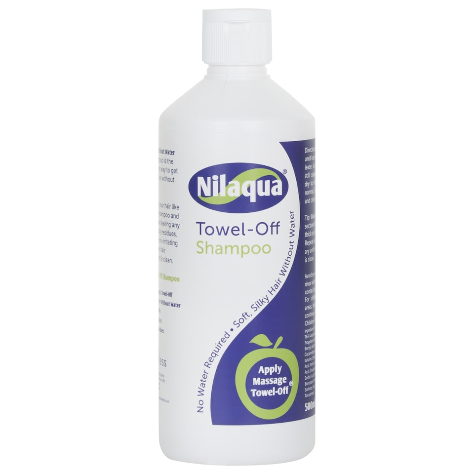 image 1 of Nilaqua® No Rinse Shampoo Liquid 500ml - Rinse free Shampoo You Just Towel Off