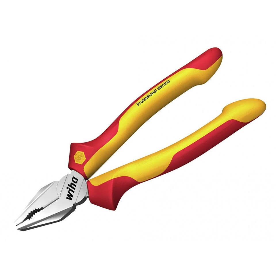 Wiha Professional Electric Combination Pliers With Dynamicjoint 180mm - Multi Colour - One Size