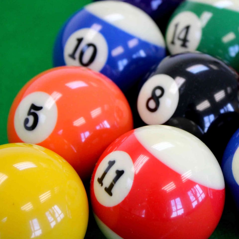 image 1 of Full Size UK Regulation 16 Spots and Stripes Pool Ball Set | Multi