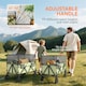 image 5 of Outsunny 180L Folding Garden Trolley Wagon Cart w/ Extendable Side Walls, Black
