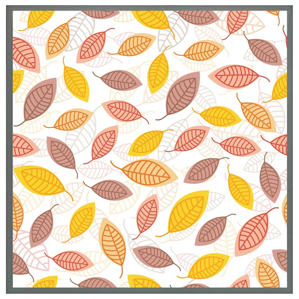 image 1 of Small autumn leaves (Picture Frame) Black | XS