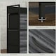 image 7 of HOMCOM Bedroom Chest of Drawers 4 Drawer Dresser w/ Shelf, Black Black