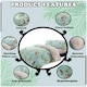 image 2 of VELVETIO Birdie Blossom Printed Duvet Cover Set Reversible Polycotton Beddings Blue | King
