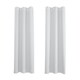 image 1 of Grey Eyelet Curtains - Thermal Blackout Curtains  - 66 x 72 Inch Drop - 2 Panel Grey
