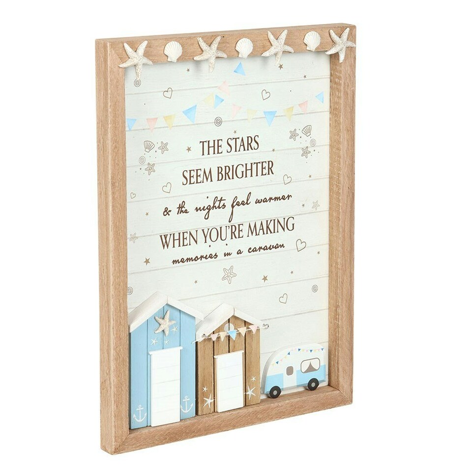 image 1 of The Stars Seem Brighter 3D Shell Caravan Plaque