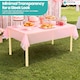 image 7 of Disposable Plastic Table Cover, Table Liner - 54" x 72"