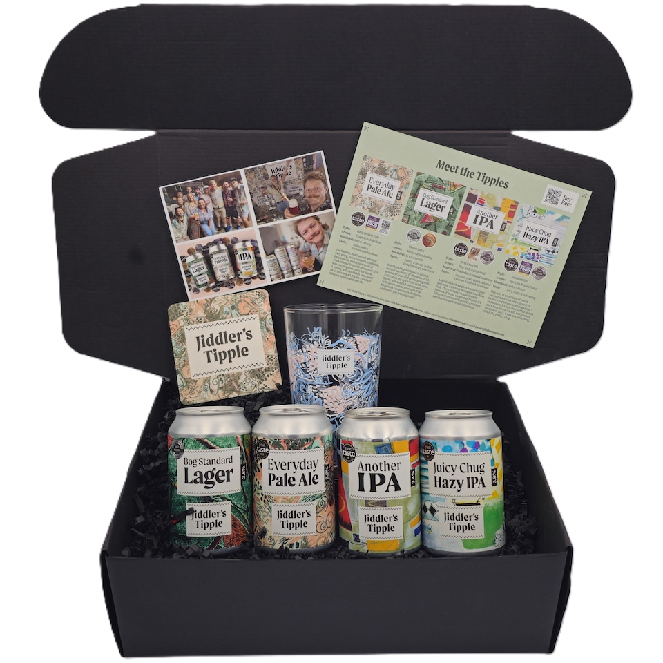 image 1 of Jiddler's Tipple Craft Beer Gift Hamper for Men - The Ultimate Birthday Present - The Best Dad Gifts & Husband Gift Basket