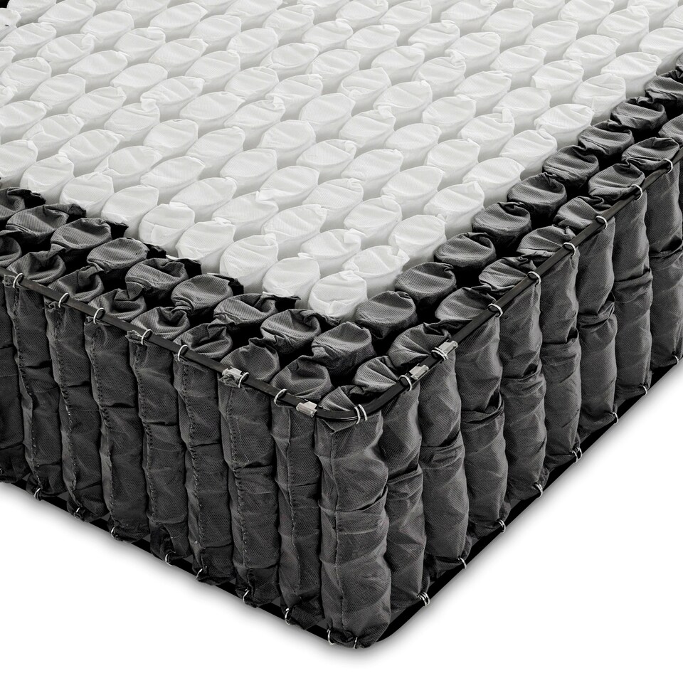 image 1 of Buckingham 2000 Pocket Sprung Mattress 28cm Small Single White | Small Single
