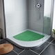 image 4 of Nicoman Quadrant Reversible Dual-Colour PVC Shower Mat - 60cm | Blue | Blue/Green | Quadrant 60x60cm