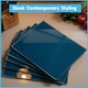 image 3 of Harbour Housewares Glass Kitchen Chopping Board - 30 x 20cm - Hague Blue | Blue | Hague Blue
