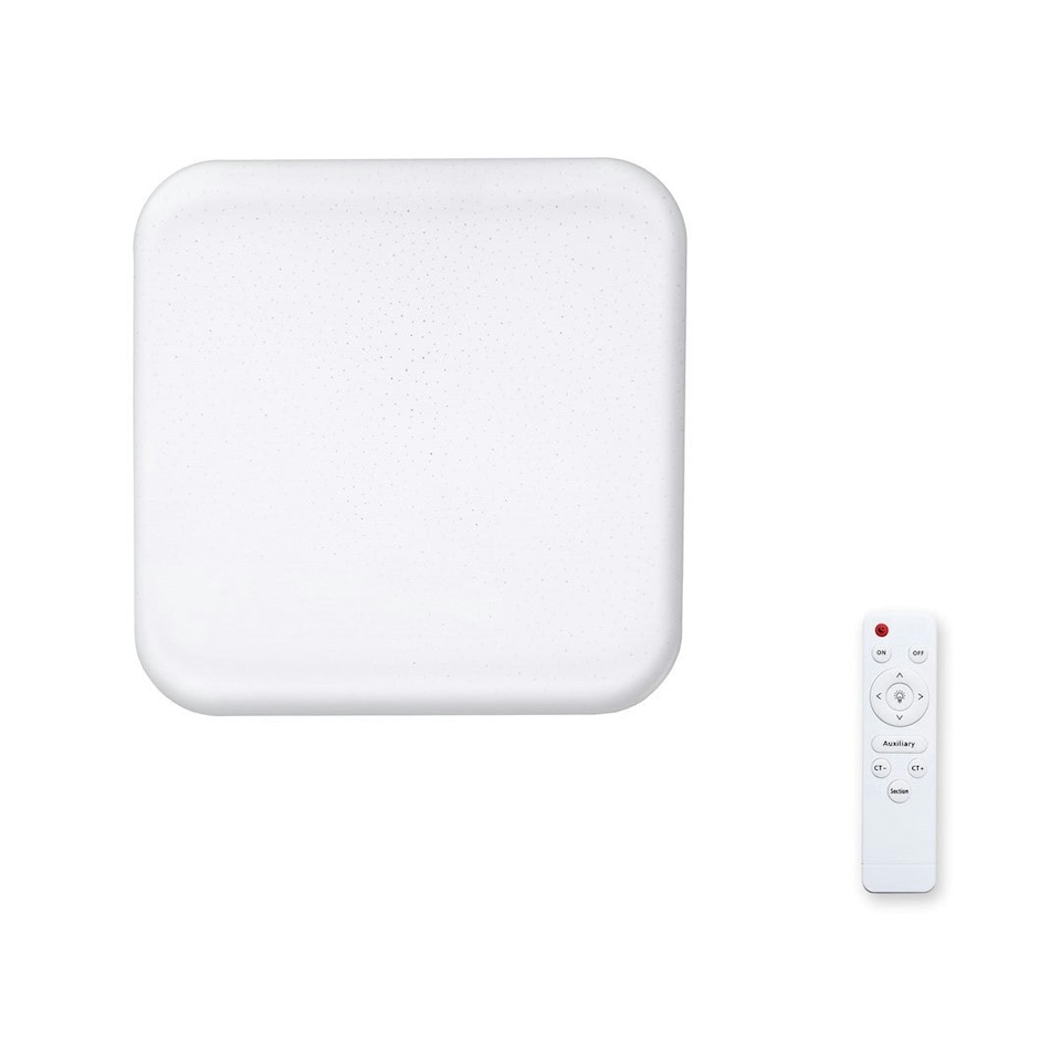 image 1 of Milagro Ceiling Lamp Palermo 40W Led Dimmable+ Remote White