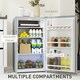 image 10 of HOMCOM 91L Freestanding Under Counter Fridge with Lock Grey