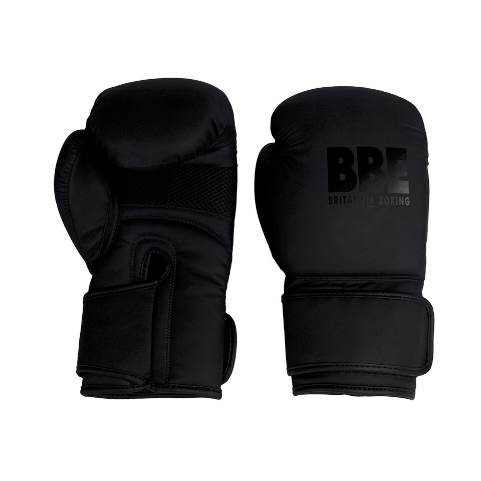 BBE Unisex Adult Sparring Gloves - Matt Black - 14oz