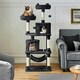image 2 of Yaheetech 158 cm Multi Level Cat Tree with Condos Black
