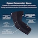 image 7 of Copper Fit Freedom Elbow Sleeve (Large)