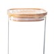 image 4 of Argon Tableware Square Glass Storage Jars with Wooden Lids - 2.2 Litre - Pack of 3