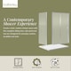 image 2 of Balterley Sliding Shower Suite with Safety Glass Door, Side Panel & Tray in | Silver | Chrome | 3