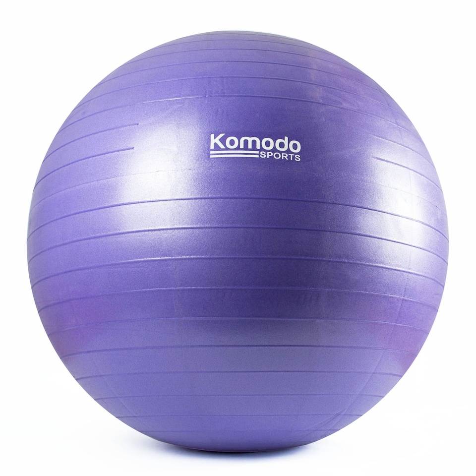 image 1 of Komodo 85cm Yoga Exercise Ball - Purple
