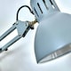 image 2 of ValueLights Monda Gloss Grey Table Lamp and E14 Golfball LED 4W Warm White 3000K Bulb Grey