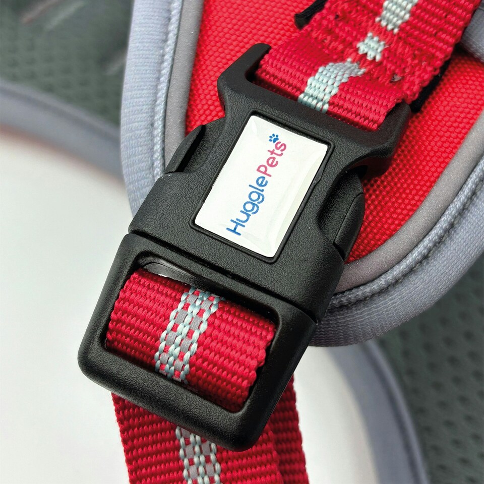 image 1 of HugglePets Activity & Travel Dog Harness Red | M