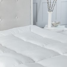 10cm Extra Thick Microfibre Soft Touch 4 Inch Mattress Topper White | Single