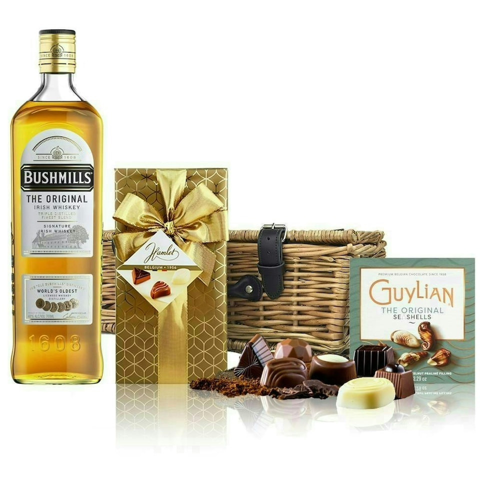 Bushmills Original Whisky and Chocolates Hamper 70cl 40% abv