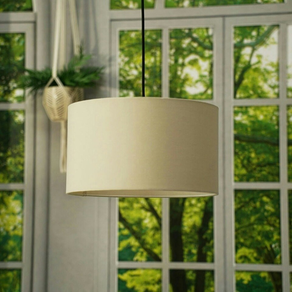 image 1 of ValueLights Reni Medium Natural Pendant Shade