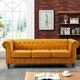 image 2 of Pelham 3 Seat Velvet Sofa - Orange