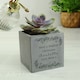 image 5 of Personalised Christmas Foliage Concrete Planter Grey