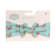 Ziggle Baby Top Bow Turban Headband - Squirrel | Blue | 1