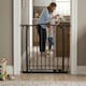 image 7 of Safetots Extra Tall Curved Top Safety Gate, 125cm - 134cm, Matt Black, Extra Tall 100cm in Height, Pressure Fit Stair Gate, Baby Gate for Doors Hallways and Spaces, Safety Barrier, Easy Installation