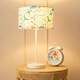 image 1 of ValueLights Charlie White Stem Table Lamp Abstract Shade & Bulb Multi