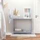 image 2 of HOMCOM Wooden Console Table Storage Drawer Shelf Entryway Grey | Grey