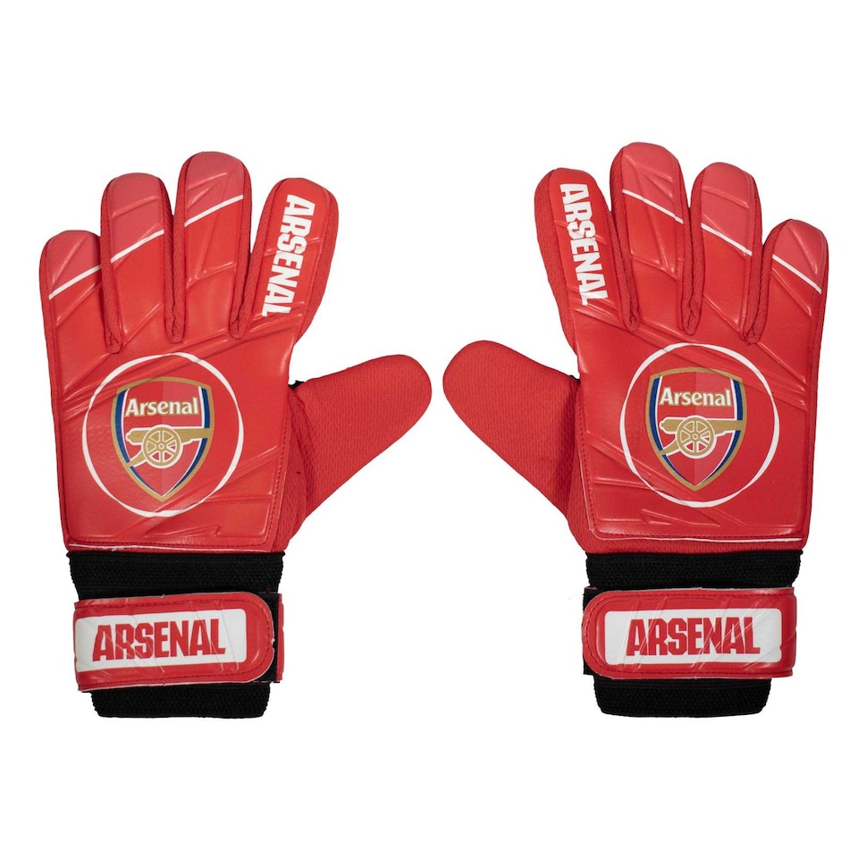 image 1 of Arsenal FC Boys Goalkeeper Gloves | Red | Red | 1