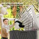 image 6 of Outsunny 380L Garden Storage Box Outdoor Storage Box Waterproof with Lockable Lid and Moulded Handles, Double-Layer HDPE Deck Box, 115 x 60 x 60 cm