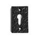 image 2 of Hammer & Tongs Rectangular Escutcheon Plate - W30mm x H50mm - Black