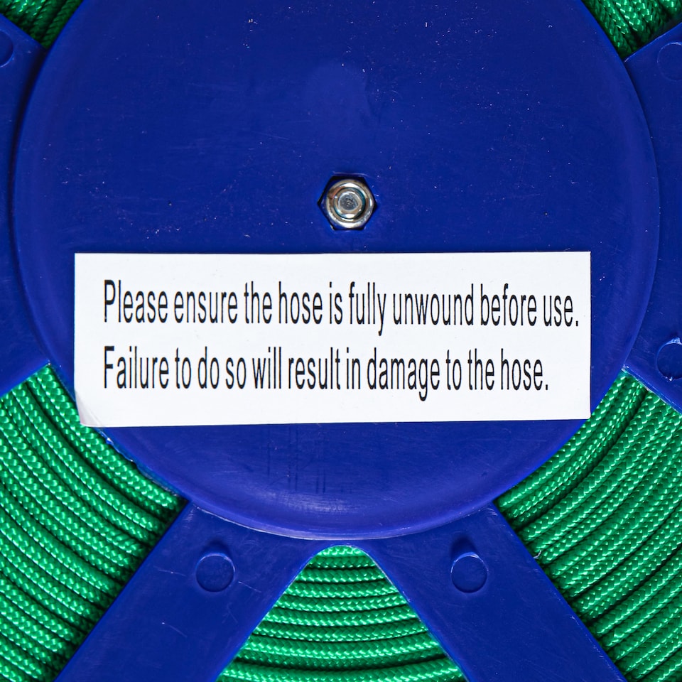 image 1 of Green Blade Flat Hose with Spray Gun - 15m - Green