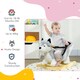 image 4 of HOMCOM Husky-Shaped Baby Rocking Horse with Seatbelt, for Ages 18-36 Months