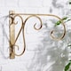 image 2 of Brass Effect Scrolled Wall Bracket Gold