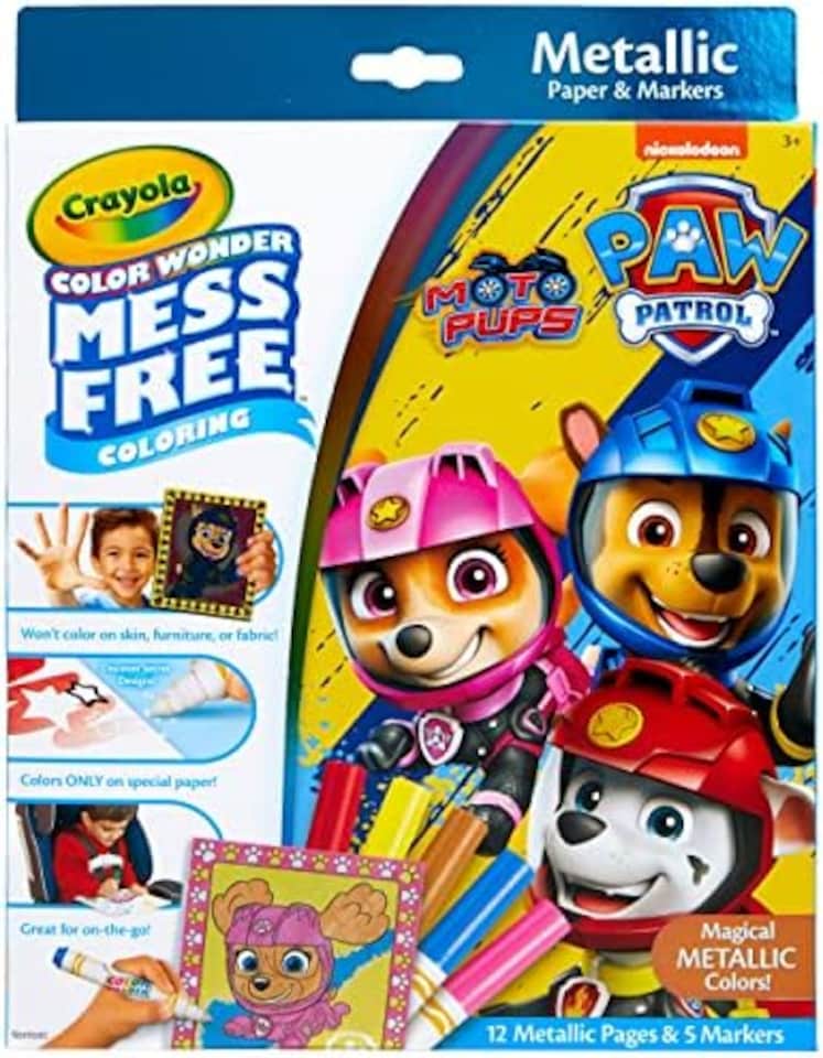 image 1 of Crayola Paw Patrol Color Wonder Metallic Colouring Set