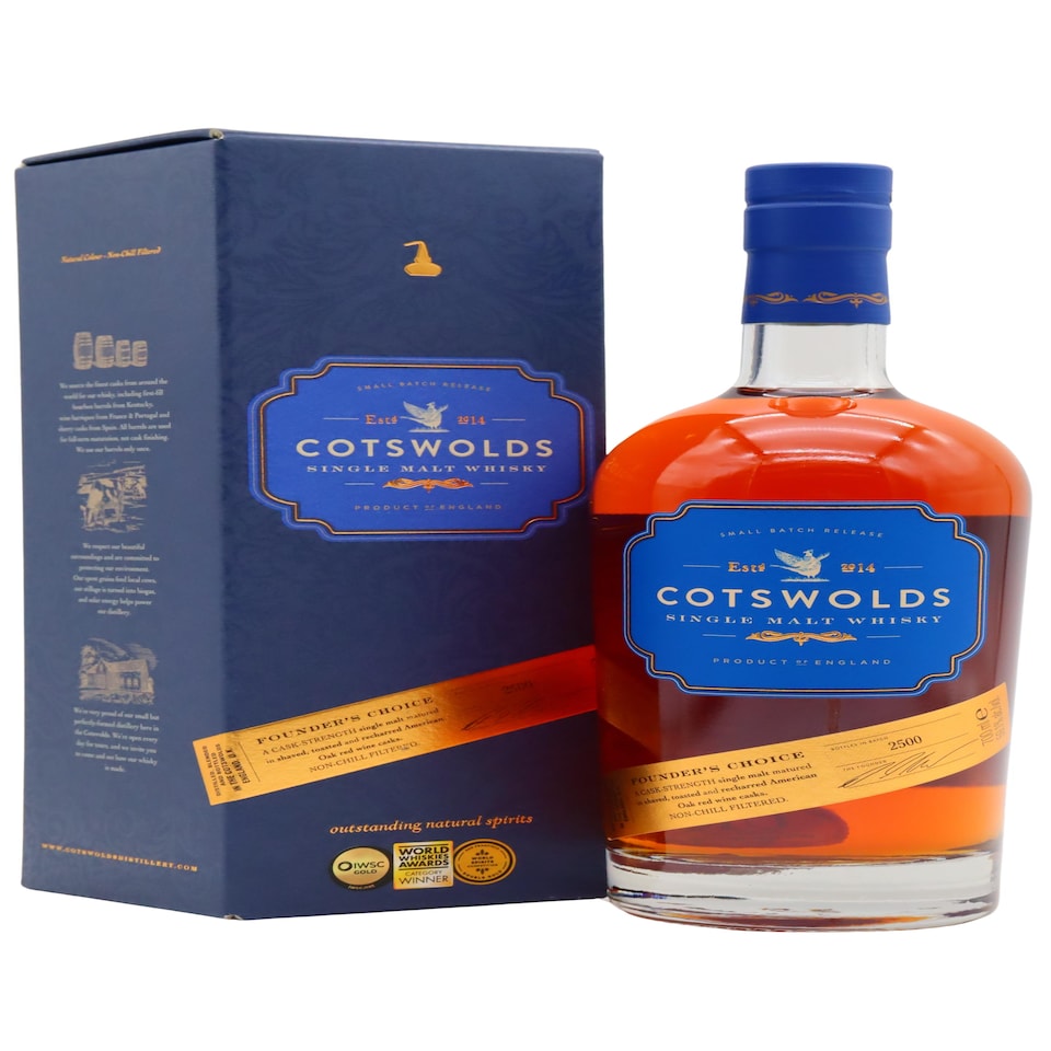 image 1 of Cotswolds - Founders Choice English Single Malt Whisky