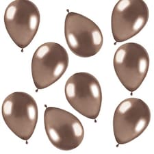 Shiny Rose Gold Biodegradable Mini Latex Balloons 13cm / 5 in - Pack of 50