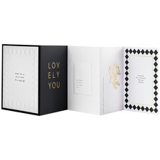 Memento Luxe Premium Thank You Card for Friend with Mini Card, Keepsake